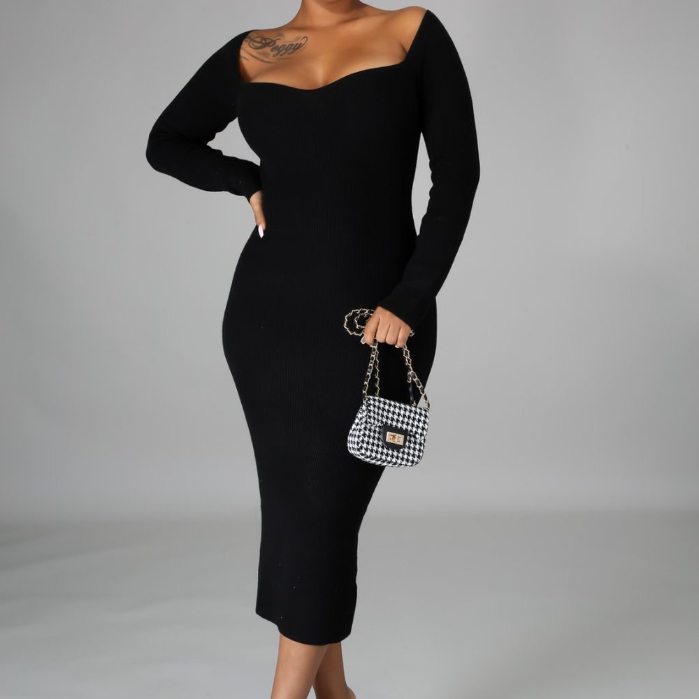 Black Midi Dress